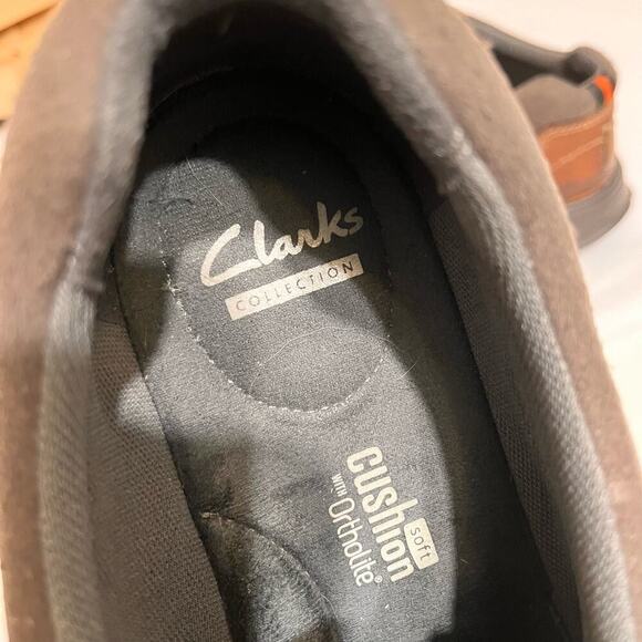 Clarks Collection soft Cushion Ortholite Men Size 9 Brown - Picture 6 of 7